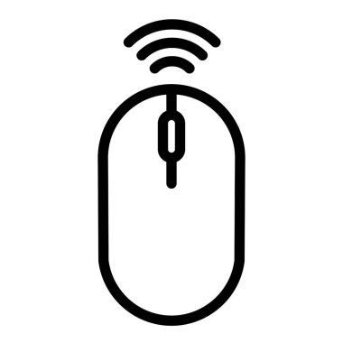 Kablosuz Bilgisayar Fare simgesi, vektör illüstrasyonu