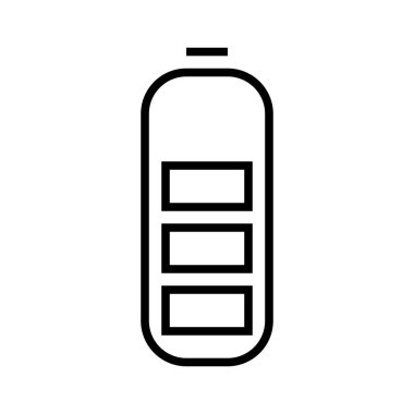 pil simgesi, vektör illüstrasyonu