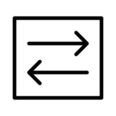 Sync Arrows simgesi, vektör illüstrasyonu 