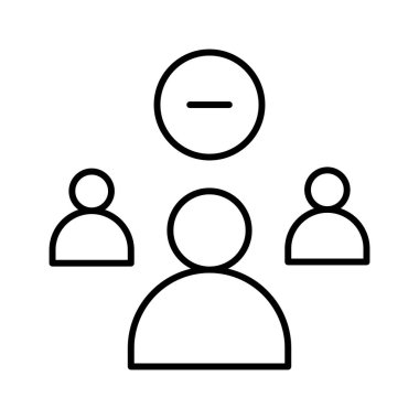 Grup Dikkat simgesi, vektör illüstrasyonu