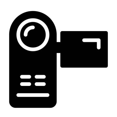 Kamera Elektronik simgesi, vektör illüstrasyonu