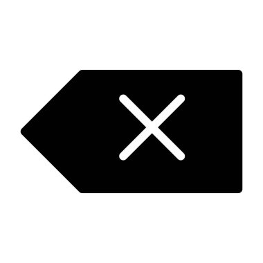 Simge, vektör illüstrasyonunu sil