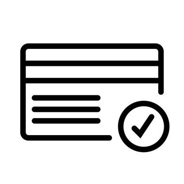 Kredi kartı simgesi, vektör illüstrasyonu