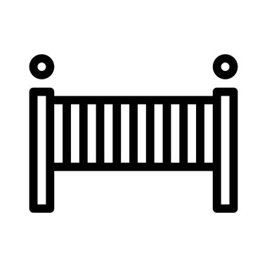 Çocuklar Odası simgesi, vektör illüstrasyonu