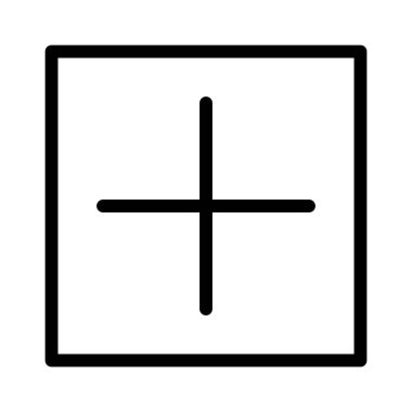 Artı simgesi ekle, vektör illüstrasyonu   