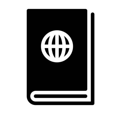 Pasaport simgesi, vektör resimleme