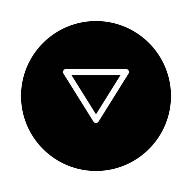 Küçük Ok simgesi, vektör aşağı