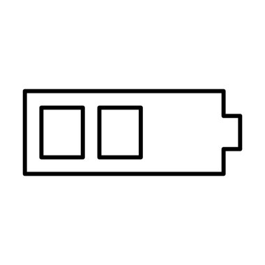 pil simgesi, vektör illüstrasyonu