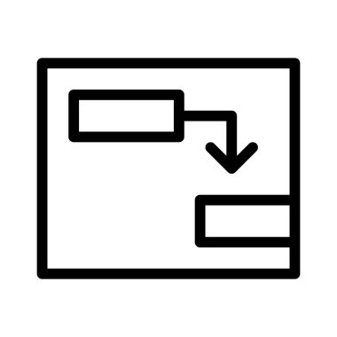 Gantt Grafik simgesi, vektör illüstrasyonu