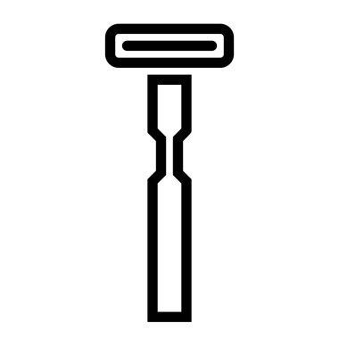 Ustura Kuaför simgesi, vektör illüstrasyonu