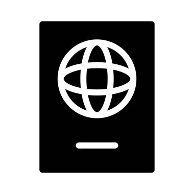 Pasaport simgesi, vektör resimleme