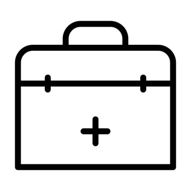 ambulans simgesi, vektör illüstrasyonu