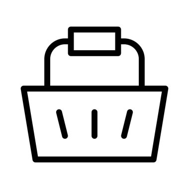 Alışveriş simgesi, vektör illüstrasyonu