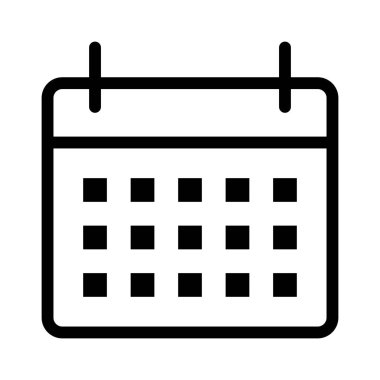 Takvim simgesi, vektör çizimi