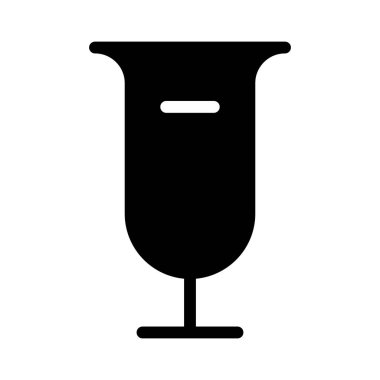 Kokteyl simgesi, vektör illüstrasyonu