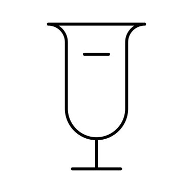 Kokteyl simgesi, vektör illüstrasyonu