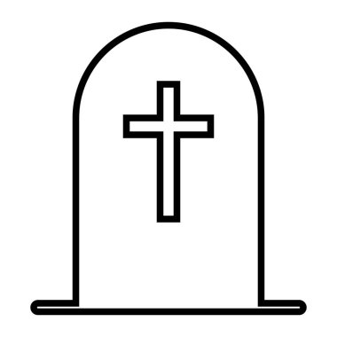 mezar simgesi, vektör çizimi