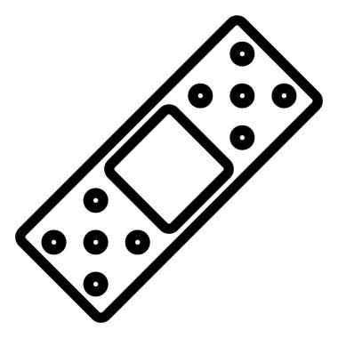 Bandaj tıbbi simgesi, vektör illüstrasyonu