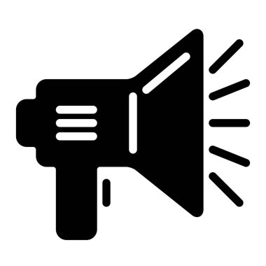 megafon simgesi, vektör illüstrasyonu