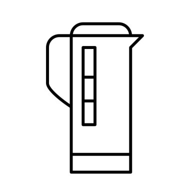 Su ısıtıcısı simgesi, vektör çizimi 