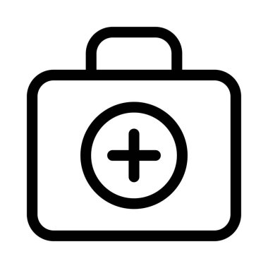 Poşet İlaç simgesi, vektör illüstrasyonu