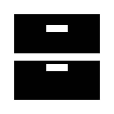 Arşiv simgesi, vektör illüstrasyonu