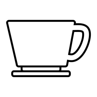 kahve simgesi, vektör illüstrasyonu