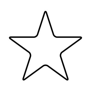 Yıldız simgesi, kalite derecesi, vektör illüstrasyonu