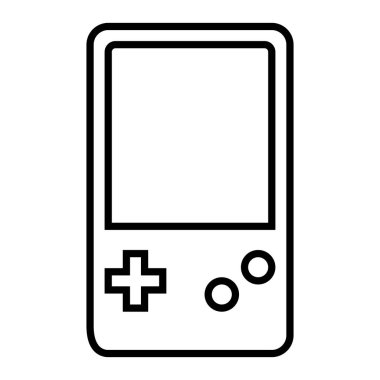 Gameboy simgesi, vektör illüstrasyonu