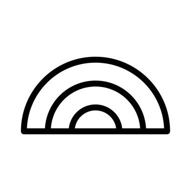 Gökkuşağı simgesi, vektör çizimi