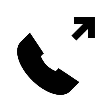 telefon simgesi, vektör illüstrasyonu