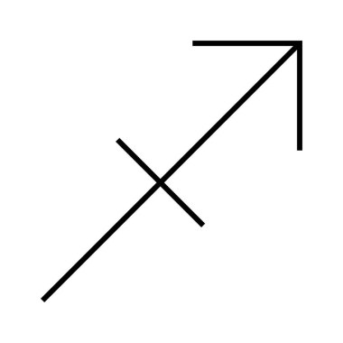 Yay ikonu, vektör illüstrasyonu