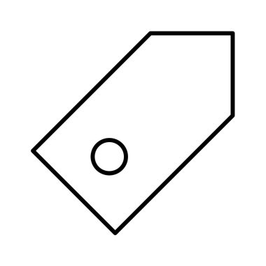 Alışveriş sembolü, satış etiketi simgesi, vektör illüstrasyonu