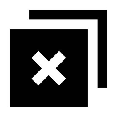 Simge, vektör illüstrasyonunu sil