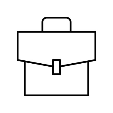 Portföy simgesi, vektör illüstrasyonu   