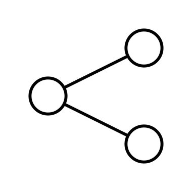  Bağlantı Ağı simgesi, vektör illüstrasyonu