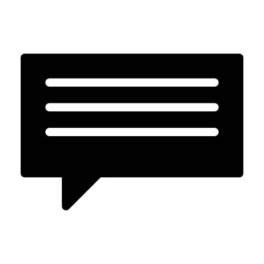 Sohbet servisi simgesi, vektör illüstrasyonu