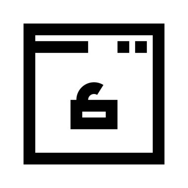 Yazılım Beyaz arkaplanda kilidi aç, vektör illüstrasyonuName