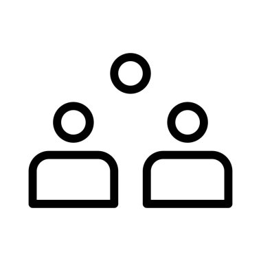 Beyaz arkaplanda takım simgesi, vektör illüstrasyonu