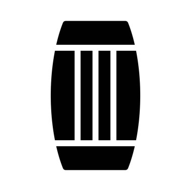 Namlu simgesi, vektör illüstrasyonu