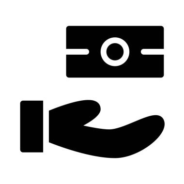 Ödeme simgesi, vektör illüstrasyonu