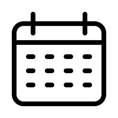 Takvim simgesi, vektör çizimi