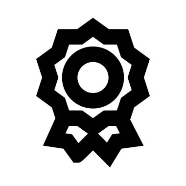 Madalya En İyi Servis simgesi, vektör illüstrasyonu