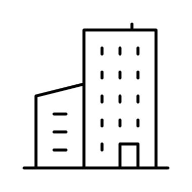 Otel simgesi, vektör illüstrasyonu