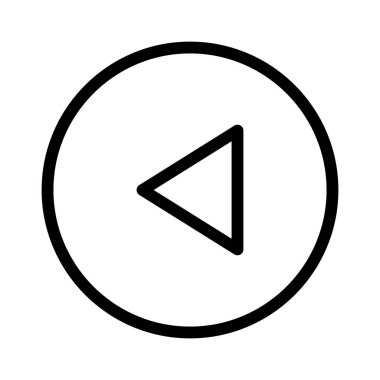 Sol Ok simgesi, vektör