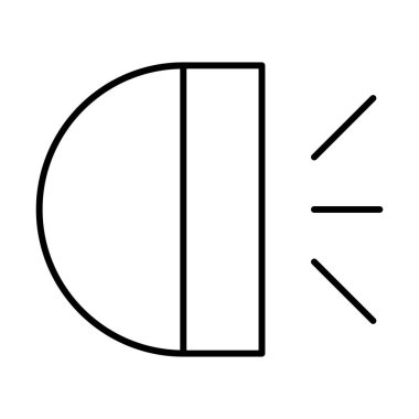 Hafif Mekanik Araba simgesi, vektör illüstrasyonu