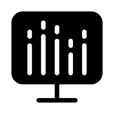 Ses Spektrumu simgesi, vektör illüstrasyonu
