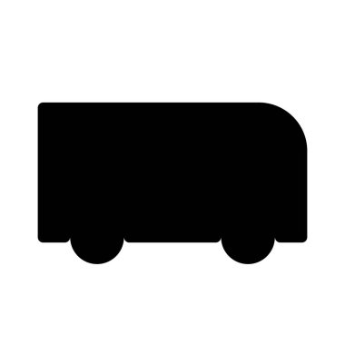 Turizm Otobüsü simgesi, vektör illüstrasyonu