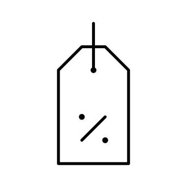 Alışveriş sembolü, satış etiketi simgesi, vektör illüstrasyonu