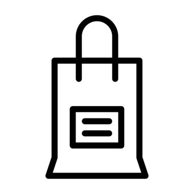 Alışveriş simgesi, vektör illüstrasyonu